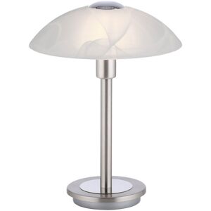Paul Neuhaus Enova LED Table Lamp - Elegant Steel & Opal Glass Paul Neuhaus Enova LED Table Lamp - Elegant Steel & Opal Glass