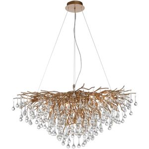 Paul Neuhaus Icicle Antique Brass 10-Light Pendant - Chandelier Paul Neuhaus Icicle Antique Brass 10-Light Pendant - Chandelier