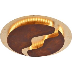 Paul Neuhaus Lighting Nevis Decorative Flush Ceiling Light Rusty Coloured 1x 42W LED 3000K Dimmable Paul Neuhaus Lighting Nevis Decorative Flush Ceiling Light Rusty Coloured 1x 42W LED 3000K Dimmable