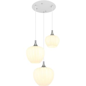 Globo Lighting Maxy Cluster Pendant Ceiling Light White Matt Opal Glass Shade 3x E27 Globo Lighting Maxy Cluster Pendant Ceiling Light White Matt Opal Glass Shade 3x E27