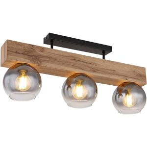 Globo Lighting Moitas Ceiling Spotlight Bar Matt Black Smoke Glass Shade 3x E27 Globo Lighting Moitas Ceiling Spotlight Bar Matt Black Smoke Glass Shade 3x E27