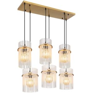 Globo Lighting Gorley Cluster Pendant Ceiling Light Gold Colours Matt Opal Glass Shade 6x E27 Globo Lighting Gorley Cluster Pendant Ceiling Light Gold Colours Matt Opal Glass Shade 6x E27
