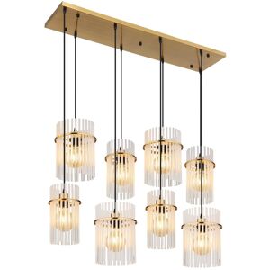 Globo Lighting Gorley Cluster Pendant Ceiling Light Gold Colours Matt Opal Glass Shade 8x E27 Globo Lighting Gorley Cluster Pendant Ceiling Light Gold Colours Matt Opal Glass Shade 8x E27