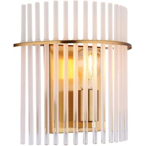 Globo Lighting Gorley Wall Lamp Gold Colours Matt Opal Glass Shade 1x E27 Globo Lighting Gorley Wall Lamp Gold Colours Matt Opal Glass Shade 1x E27