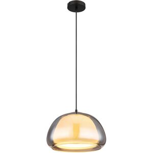 Globo Lighting Jella Dome Pendant Ceiling Light Matt Black Smoke Glass Shade 1x E27 Globo Lighting Jella Dome Pendant Ceiling Light Matt Black Smoke Glass Shade 1x E27
