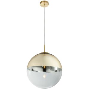 Globo Lighting Varus 33cm Globe Pendant Ceiling Light Gold Colors Transparent Glass Shade 1x E27 Globo Lighting Varus 33cm Globe Pendant Ceiling Light Gold Colors Transparent Glass Shade 1x E27
