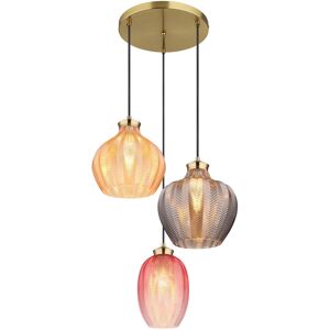 Globo Lighting Jessica Cluster Pendant Ceiling Light Gold Colours Matt Glass Shade 3x E27 Globo Lighting Jessica Cluster Pendant Ceiling Light Gold Colours Matt Glass Shade 3x E27