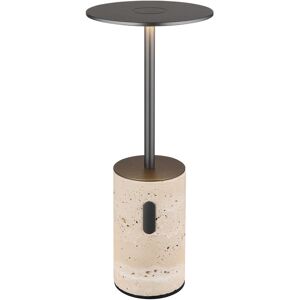 Globo Lighting Travertin 12cm Integrated LED Table Lamp Grey LED 3000K Touch Dimmer Globo Lighting Travertin 12cm Integrated LED Table Lamp Grey LED 3000K Touch Dimmer