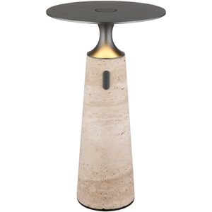 Globo Lighting Travertin 20cm Integrated LED Table Lamp Grey Gold LED 3000K Touch Dimmer Globo Lighting Travertin 20cm Integrated LED Table Lamp Grey Gold LED 3000K Touch Dimmer