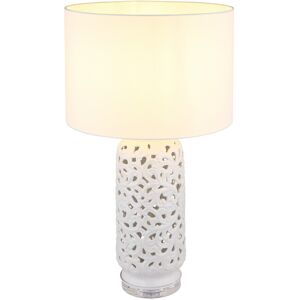 Globo Lighting Sebastian Table Lamp with Round Shade White Matt 1x E27 Globo Lighting Sebastian Table Lamp with Round Shade White Matt 1x E27