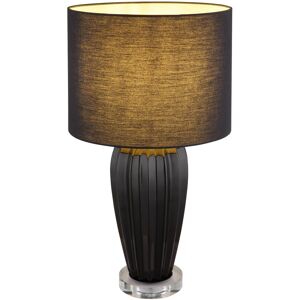 Globo Lighting Irina Table Lamp with Round Shade Black 1x E27 Globo Lighting Irina Table Lamp with Round Shade Black 1x E27