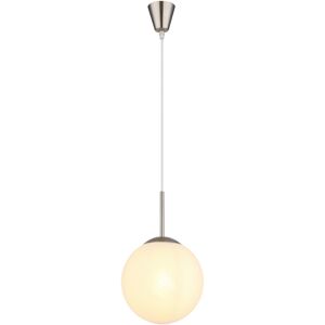 Globo Lighting Kop Globe Pendant Ceiling Light Nickel Matt Balls Opal Alabaster Optic Glass Shade 1x E27 Globo Lighting Kop Globe Pendant Ceiling Light Nickel Matt Balls Opal Alabaster Optic Glass Shade 1x E27