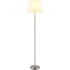 Globo Lighting Joris Floor Lamp with Tapered Shade Nickel Matt 1x E27 Globo Lighting Joris Floor Lamp with Tapered Shade Nickel Matt 1x E27