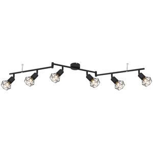 Globo Lighting Xara I Ceiling Spotlight Bar Matt Black 6x E14 Globo Lighting Xara I Ceiling Spotlight Bar Matt Black 6x E14