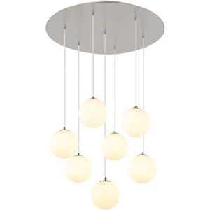 GLOBO Nickel Pendant Light - D550mm, 7 G9 LED, 3000K GLOBO Nickel Pendant Light - D550mm, 7 G9 LED, 3000K