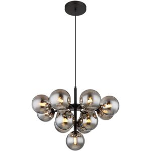 Globo Lighting Black Pendant Light - 13 G9 LED Bulbs - 120cm H Globo Lighting Black Pendant Light - 13 G9 LED Bulbs - 120cm H