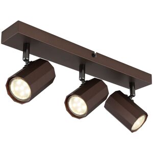 Globo Lighting James Ceiling Spotlight Bar Bronze Colored Matt 3x GU10 Globo Lighting James Ceiling Spotlight Bar Bronze Colored Matt 3x GU10