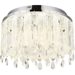 Globo Lighting Klunka 38cm Ceiling Light Chrome K5 Crystals LED Dimmable 2700-6000K Remote Control Globo Lighting Klunka 38cm Ceiling Light Chrome K5 Crystals LED Dimmable 2700-6000K Remote Control