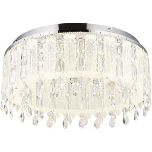 Globo Lighting Klunka 58.5cm Ceiling Light Chrome K5 Crystals LED Dimmable 2700-6000K Remote Control Globo Lighting Klunka 58.5cm Ceiling Light Chrome K5 Crystals LED Dimmable 2700-6000K Remote Control