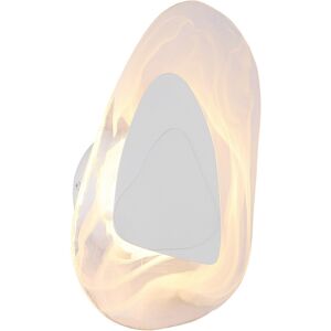 Globo Lighting Dorsey Integrated LED Wall Lamp White Matt Clear Glass Shade LED 3000K Globo Lighting Dorsey Integrated LED Wall Lamp White Matt Clear Glass Shade LED 3000K