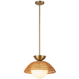 Elstead Lighting Alora Mood Perth Dome Pendant Ceiling Light Contemporary Brushed Gold 1x E27 Elstead Lighting Alora Mood Perth Dome Pendant Ceiling Light Contemporary Brushed Gold 1x E27