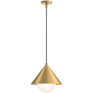 Elstead Lighting Alora Mood Remyck Dome Pendant Ceiling Light Contemporary Brushed Gold 1x E27 Elstead Lighting Alora Mood Remyck Dome Pendant Ceiling Light Contemporary Brushed Gold 1x E27