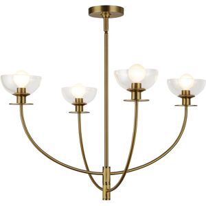 Elstead Lighting Alora Mood Sylvia Multi Arm Pendant Ceiling Light Contemporary Brushed Gold 4x E14 Elstead Lighting Alora Mood Sylvia Multi Arm Pendant Ceiling Light Contemporary Brushed Gold 4x E14
