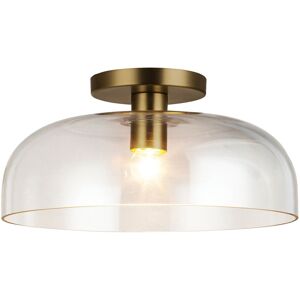 Elstead Lighting Alora Mood Sylvia Bowl Semi Flush Ceiling Light Contemporary Brushed Gold 1x E27 Elstead Lighting Alora Mood Sylvia Bowl Semi Flush Ceiling Light Contemporary Brushed Gold 1x E27