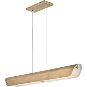 Elstead Lighting Hinkley Arco LED Bar Pendant Ceiling Light Contemporary Heritage Brass 3000k Elstead Lighting Hinkley Arco LED Bar Pendant Ceiling Light Contemporary Heritage Brass 3000k