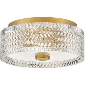 Elstead Lighting Hinkley Elle Cylindrical Ceiling Light Contemporary Heritage Brass 2x E27 Elstead Lighting Hinkley Elle Cylindrical Ceiling Light Contemporary Heritage Brass 2x E27