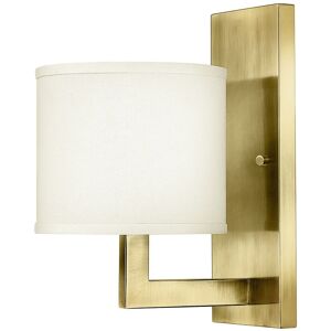 Elstead Lighting Hinkley Hampton Wall Lamp with Shade Classic Brushed Brass 1x E27 Elstead Lighting Hinkley Hampton Wall Lamp with Shade Classic Brushed Brass 1x E27