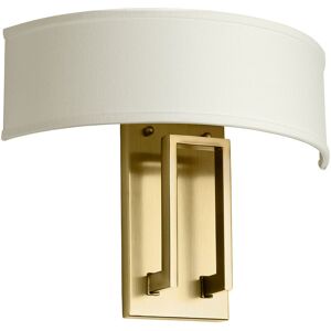 Elstead Lighting Hinkley Hampton Wall Lamp with Shade Classic Brushed Brass 2x E14 Elstead Lighting Hinkley Hampton Wall Lamp with Shade Classic Brushed Brass 2x E14