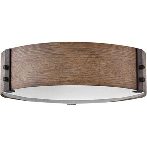 Elstead Lighting Hinkley Sawyer Cylindrical Ceiling Light Traditional Sequoia wood effect, rust Iron accents IP44 3x E14 Elstead Lighting Hinkley Sawyer Cylindrical Ceiling Light Traditional Sequoia wood effect, rust Iron accents IP44 3x E14