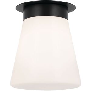 Elstead Lighting Kichler Albers Semi Flush Ceiling Light Contemporary Black 1x E27 Elstead Lighting Kichler Albers Semi Flush Ceiling Light Contemporary Black 1x E27