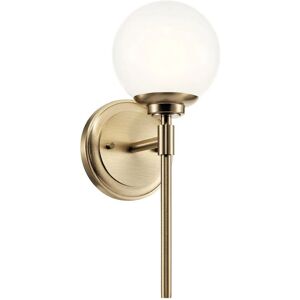 Elstead Lighting Kichler Benno Bathroom Wall Lamp Contemporary Champagne Bronze 3000K IP44 1x G9 Elstead Lighting Kichler Benno Bathroom Wall Lamp Contemporary Champagne Bronze 3000K IP44 1x G9