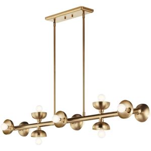 Elstead Lighting Kichler Palta Bar Pendant Ceiling Light Contemporary Champagne Bronze 10x E14 Elstead Lighting Kichler Palta Bar Pendant Ceiling Light Contemporary Champagne Bronze 10x E14