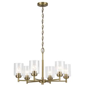 Elstead Lighting Kichler Winslow Multi Arm Pendant Ceiling Light Classic Natural Brass 6x E27 Elstead Lighting Kichler Winslow Multi Arm Pendant Ceiling Light Classic Natural Brass 6x E27