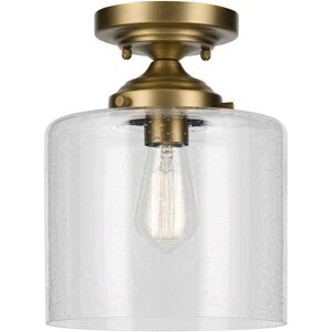 Elstead Lighting Kichler Winslow Bowl Semi Flush Ceiling Light Classic Natural Brass 1x E27 Elstead Lighting Kichler Winslow Bowl Semi Flush Ceiling Light Classic Natural Brass 1x E27