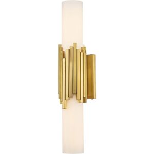 Elstead Lighting Marvele Up & Down Wall Lamp Contemporary Aged Brass 3000K IP44 2x G9 Elstead Lighting Marvele Up & Down Wall Lamp Contemporary Aged Brass 3000K IP44 2x G9