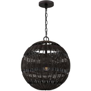 Elstead Lighting Quoizel Lindendale Spherical Pendant Ceiling Light Contemporary Western Bronze IP44 1x E27 Elstead Lighting Quoizel Lindendale Spherical Pendant Ceiling Light Contemporary Western Bronze IP44 1x E27