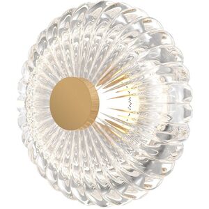 Maytoni Lighting Amulet Round Modern 18cm Wall Lamp Gold 3000K 90lm Glass Shade Maytoni Lighting Amulet Round Modern 18cm Wall Lamp Gold 3000K 90lm Glass Shade