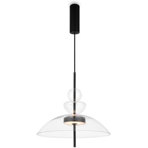 Maytoni Lighting Bangkok Modern 40cm Dome Pendant Ceiling Light Black 3000K 1300lm Glass Shade Maytoni Lighting Bangkok Modern 40cm Dome Pendant Ceiling Light Black 3000K 1300lm Glass Shade
