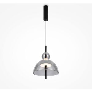 Maytoni Lighting Bangkok I Modern 25cm Dome Pendant Ceiling Light Black 3000K 1300lm Smoky Shade Maytoni Lighting Bangkok I Modern 25cm Dome Pendant Ceiling Light Black 3000K 1300lm Smoky Shade