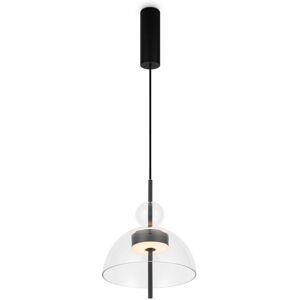 Maytoni Lighting Bangkok I Modern 25cm Dome Pendant Ceiling Light Black 3000K 1300lm Glass Shade Maytoni Lighting Bangkok I Modern 25cm Dome Pendant Ceiling Light Black 3000K 1300lm Glass Shade