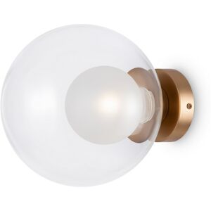 Maytoni Lighting Basic Form Modern 20cm Globe Wall Lights Gold 1xG9 Glass Shade Maytoni Lighting Basic Form Modern 20cm Globe Wall Lights Gold 1xG9 Glass Shade
