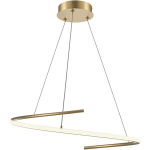 Maytoni Curve Pendant Light - Metal, Gold, LED, 31W Maytoni Curve Pendant Light - Metal, Gold, LED, 31W