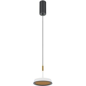 Maytoni Lighting El Modern Pendant Ceiling Light Black 3000K 800lm White, Gold Shade Maytoni Lighting El Modern Pendant Ceiling Light Black 3000K 800lm White, Gold Shade