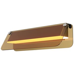 Maytoni Lighting Flat Modern 30cm Integrated LED Wall Lamp Black 3000K 730lm Amber Shade Maytoni Lighting Flat Modern 30cm Integrated LED Wall Lamp Black 3000K 730lm Amber Shade