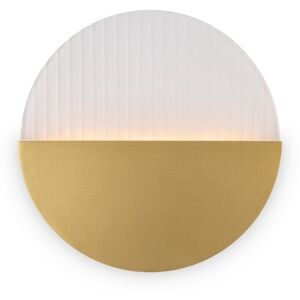 Maytoni Lighting Jupiter Modern Integrated LED Wall Lamp Brass 3000K 200lm White Shade Maytoni Lighting Jupiter Modern Integrated LED Wall Lamp Brass 3000K 200lm White Shade