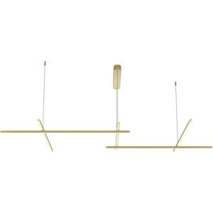 Maytoni Lighting Radiance Modern 172cm Bar Pendant Ceiling Light Gold 3000K 1900lm White Shade Maytoni Lighting Radiance Modern 172cm Bar Pendant Ceiling Light Gold 3000K 1900lm White Shade